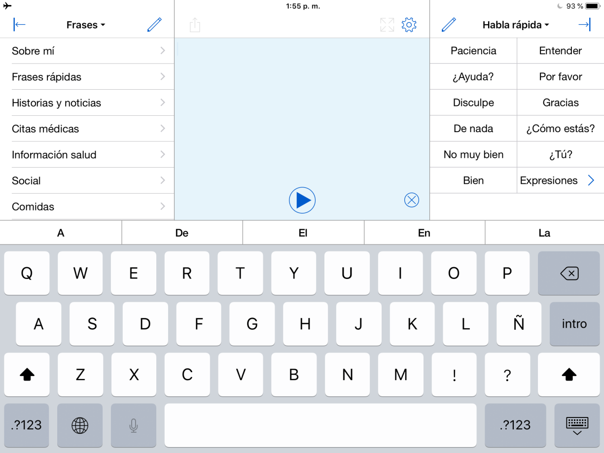 Proloquo4Text en iPhone y iPad y sus diferencias básicas.