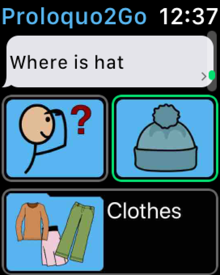 Selecting an item within a Category
