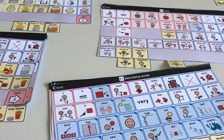 Paper based AAC Proloquo2Go