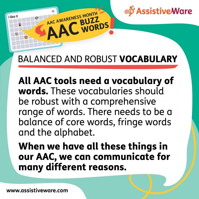 Balanced and robust vocabulary