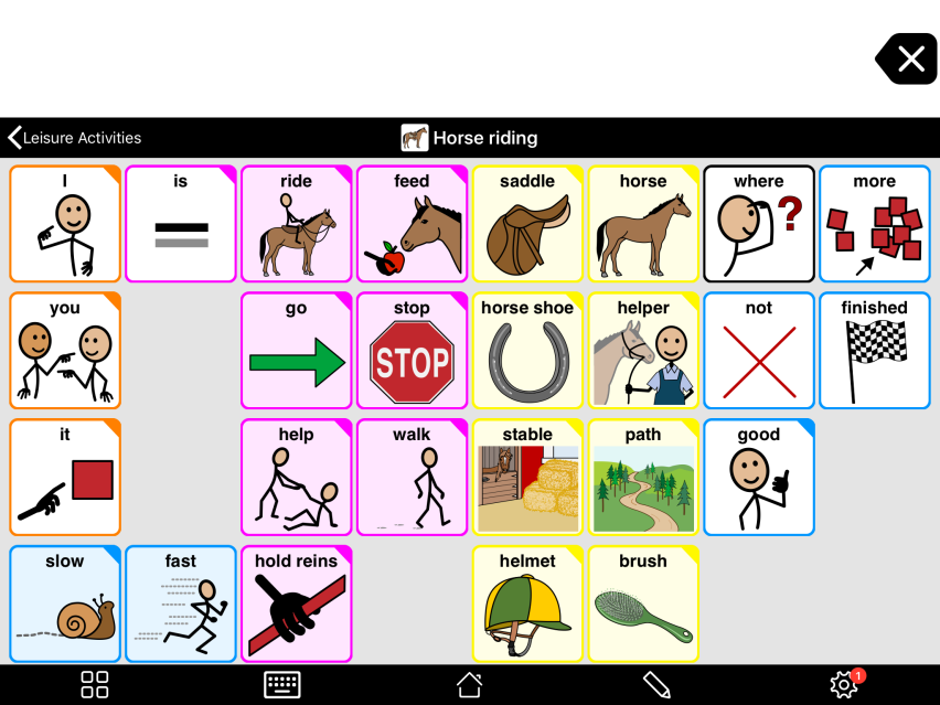 Activity Board for Horse Riding