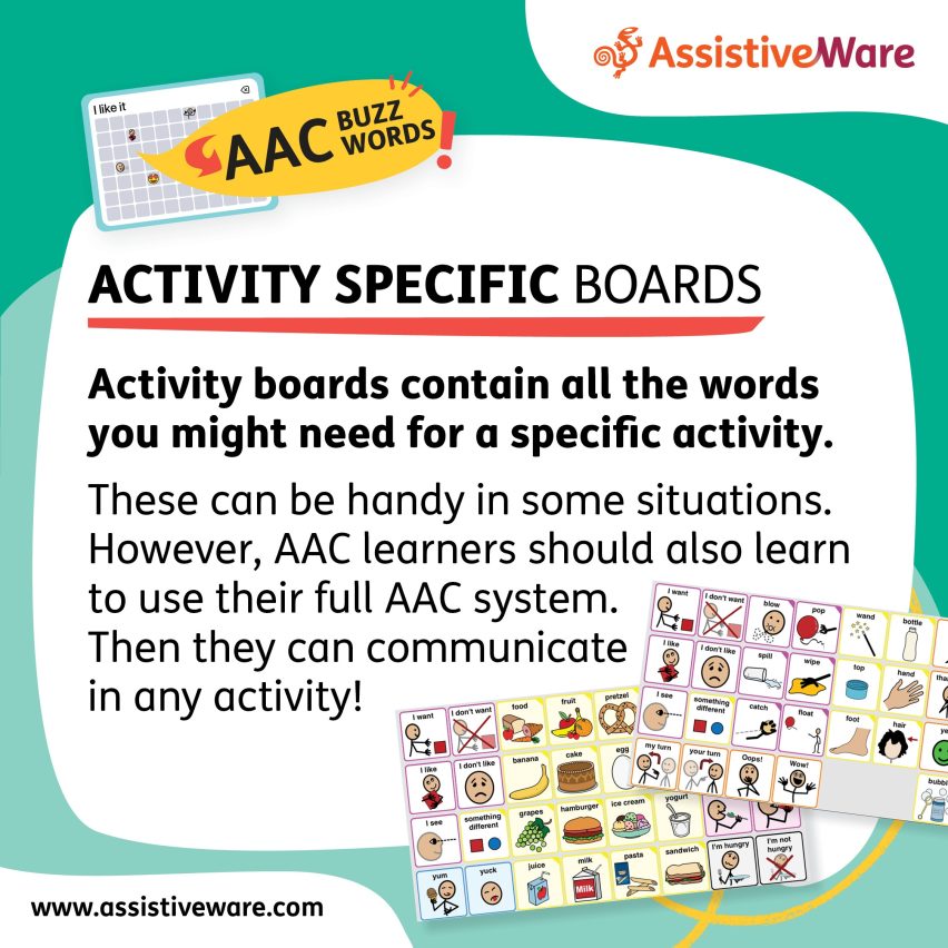 Activity specific boards