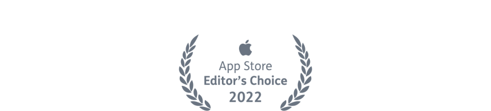 App Store Editor's Choice 2022 badge