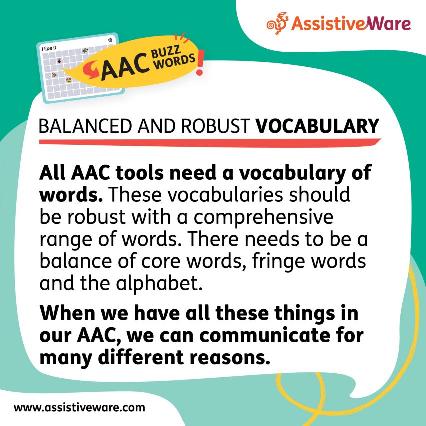 Balanced and robust vocabulary