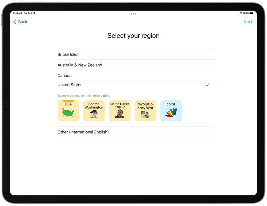 Localized English vocabulary blog - Proloquo's choice of regional vocabulary