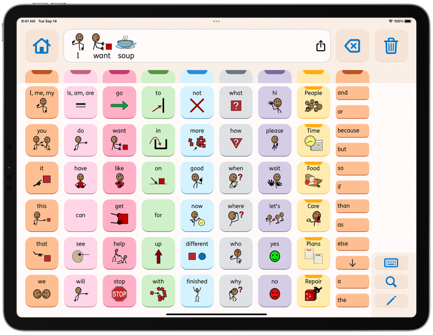 Can I teach grammar with Proloquo 1