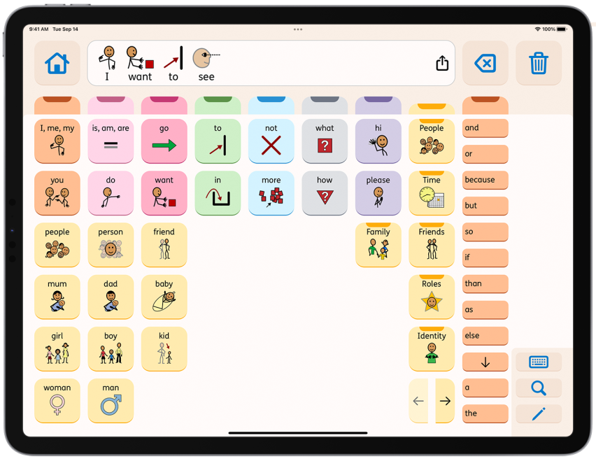 How are fringe words organized in Proloquo 2