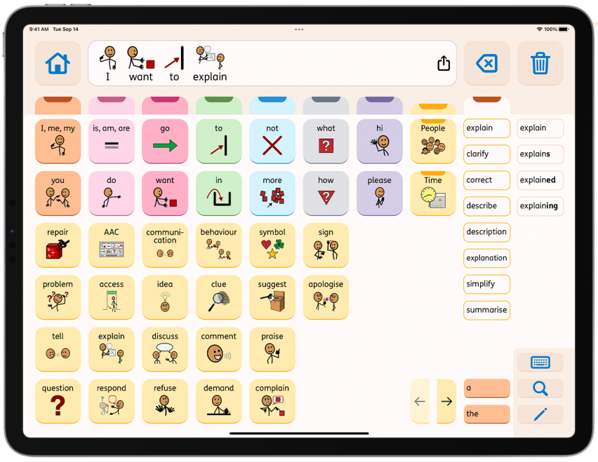 How are fringe words organized in Proloquo 3