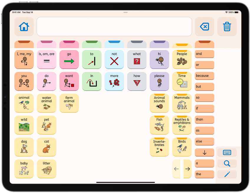 How can I use Proloquo to teach categories 1