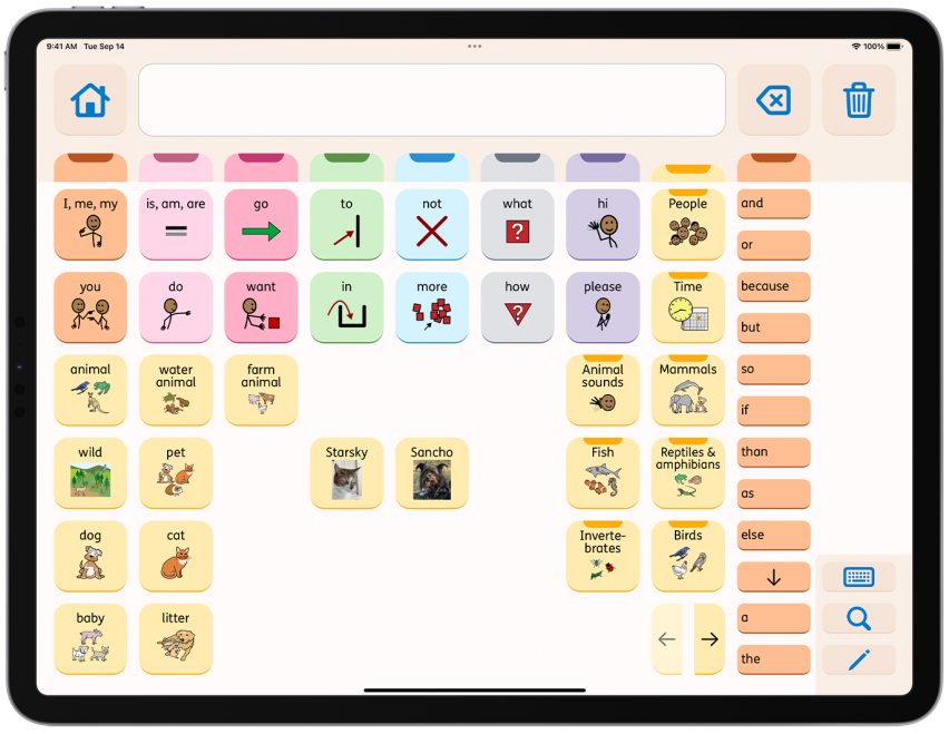 How can I use Proloquo to teach categories 2