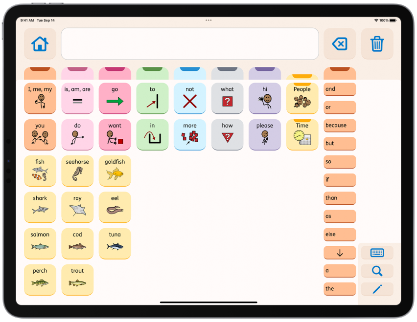 How can I use Proloquo to teach categories 3