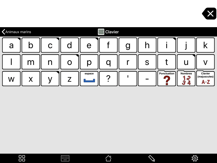 Grille clavier