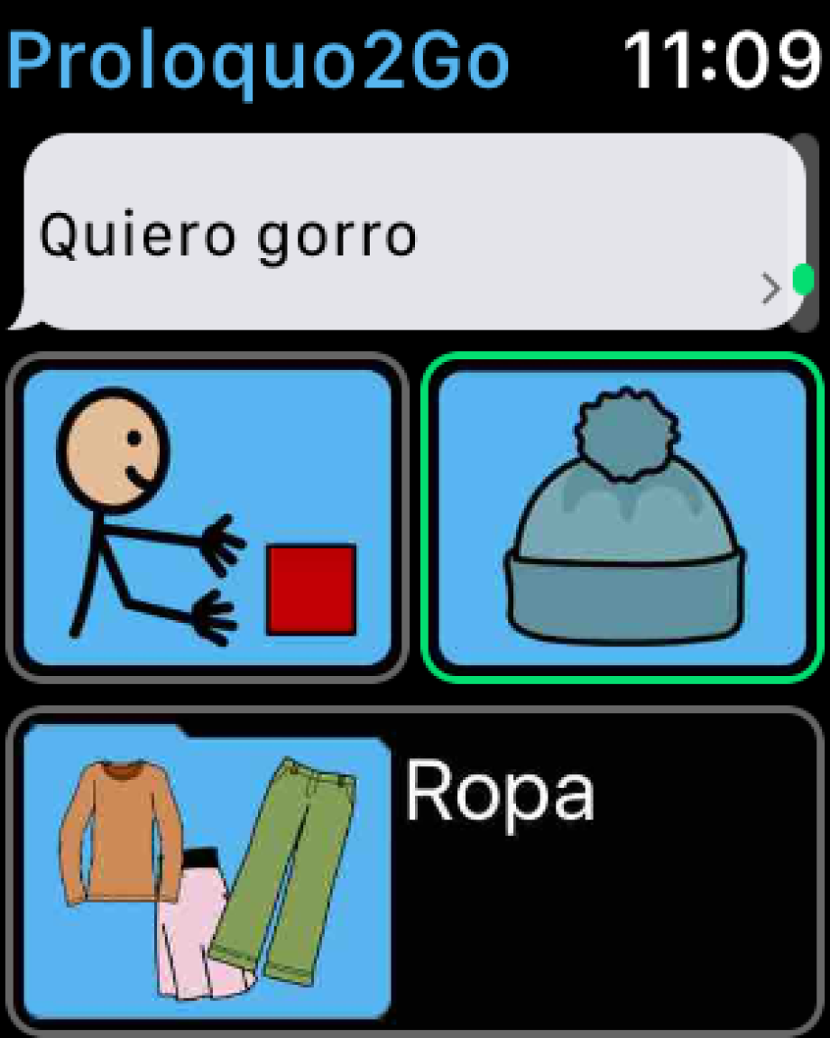 Seleccionando un elemento dentro de una categoría