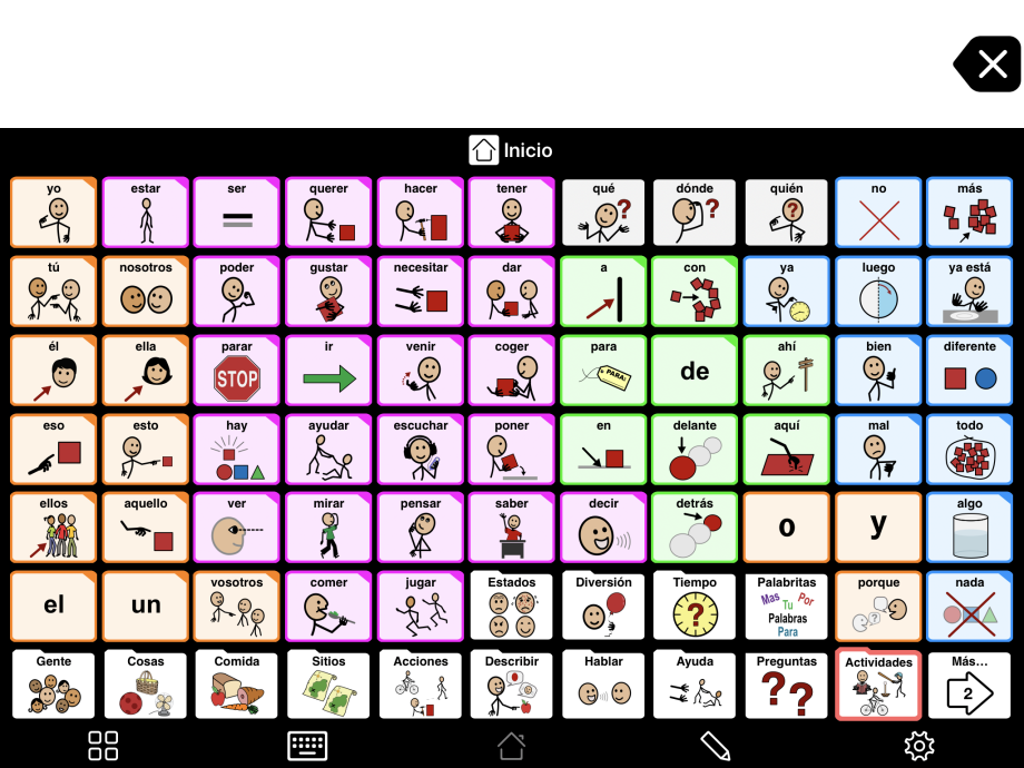 Carpeta con alto contraste, utilizando opciones de codificaciones por color