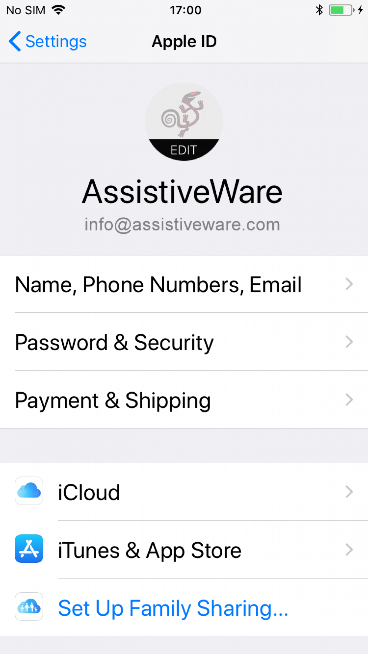 Automatically backup to iCloud AssistiveWare