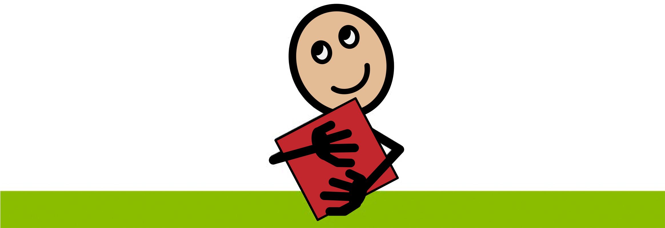 Animated Child holding a book