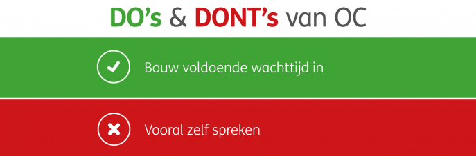 Bouw voldoende wachttijd in