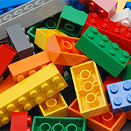 Pile of colorful legos