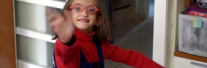 Emily Waving Camera