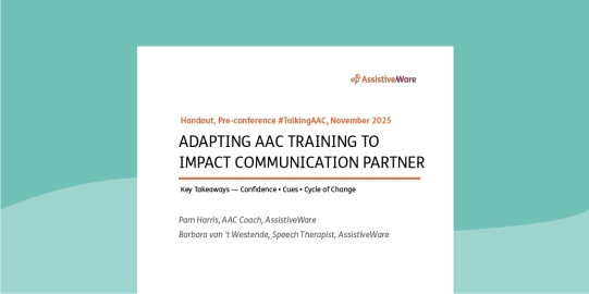 Adapting AAC training to impact communication partners