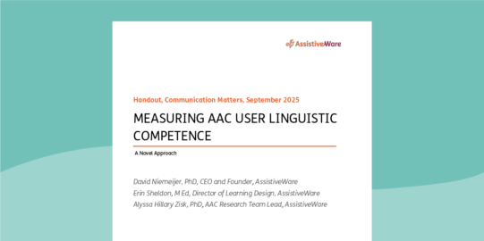 Measuring AAC User Linguistic Competence: A Novel Approach