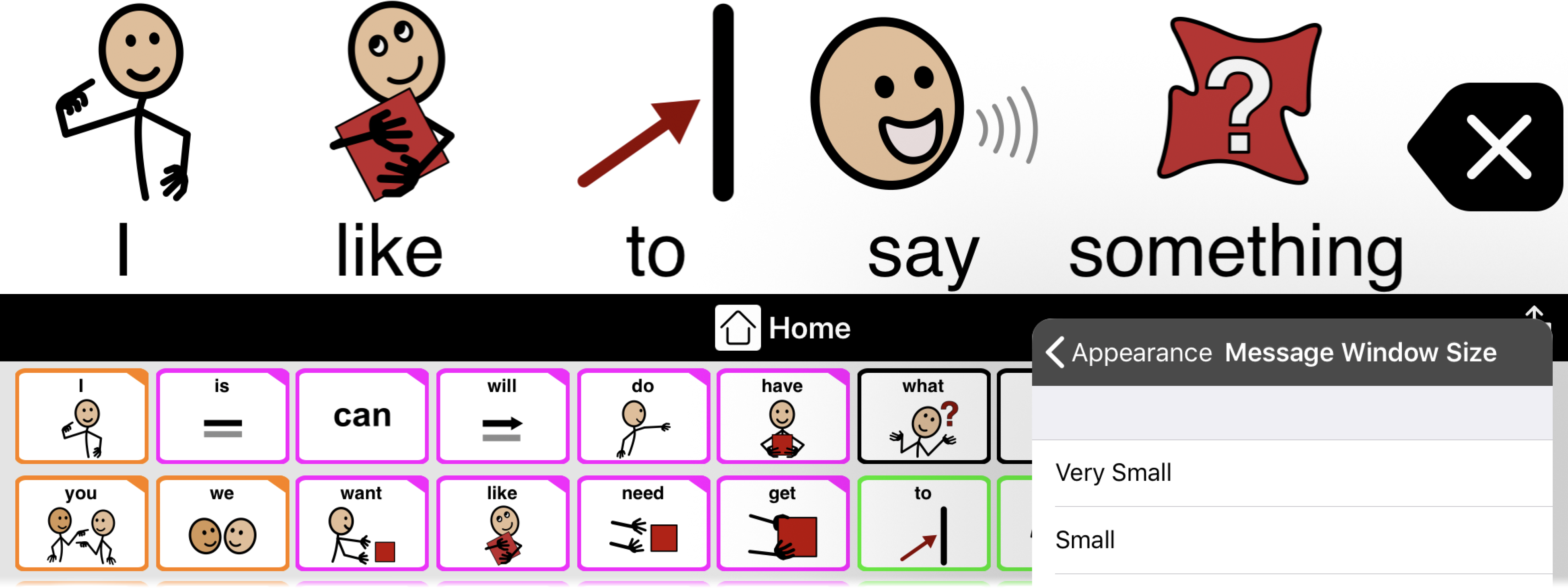 Change the message window appearance - AssistiveWare