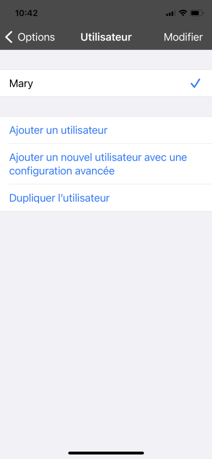 Proloquo2Go Créer des utilisateurs