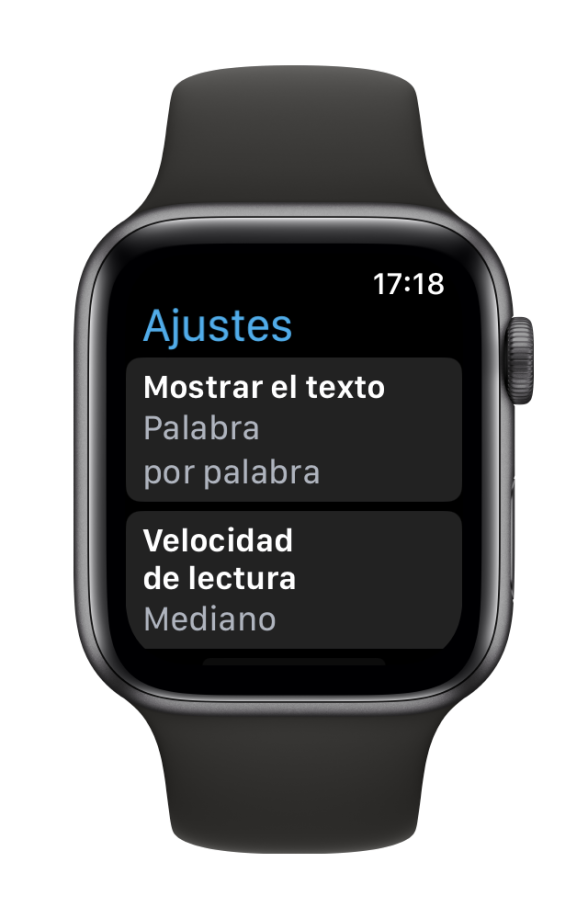 ES Proloquo4 Text Watch Settings Word By Word