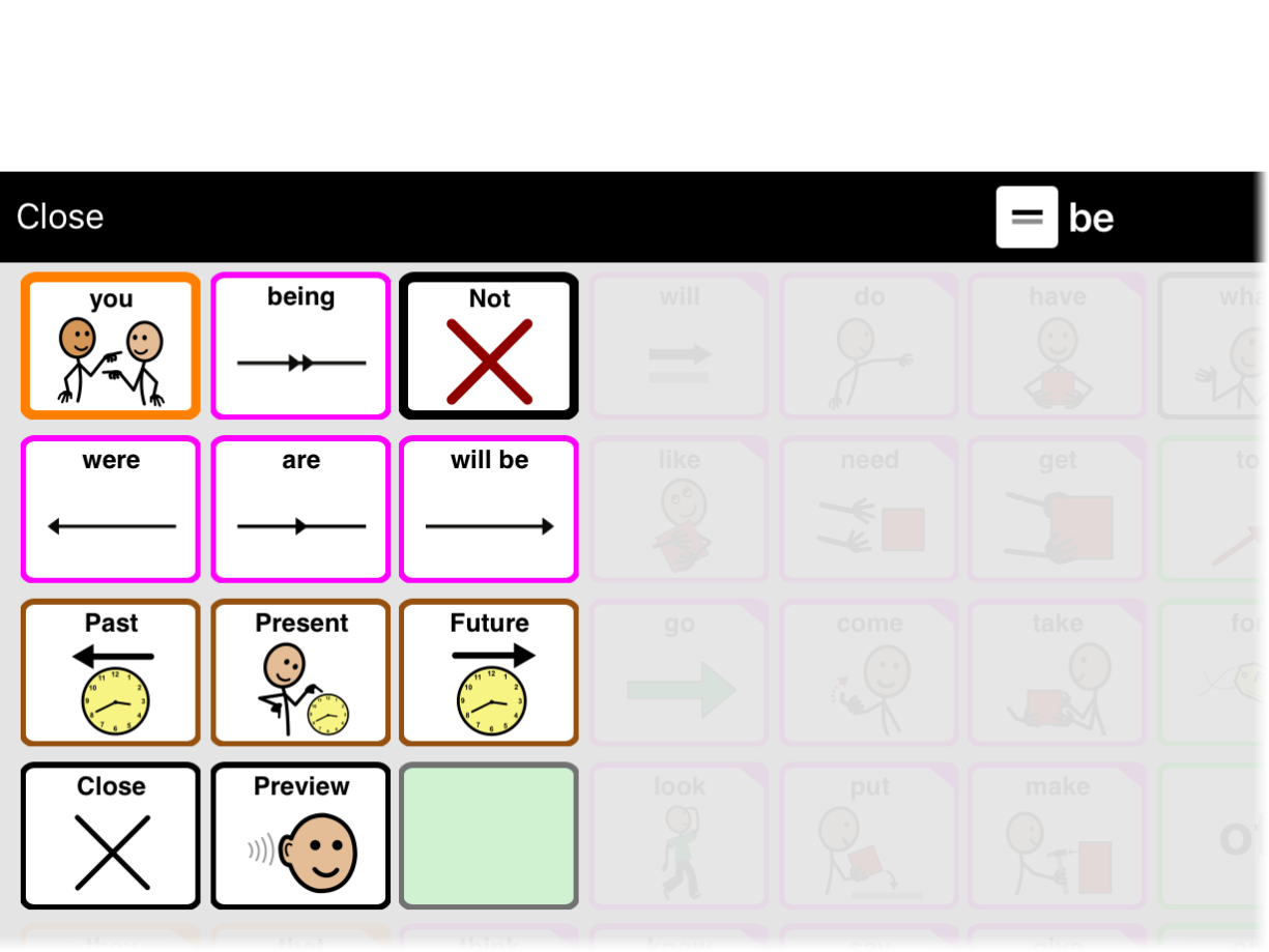 Verb conjugations for second person