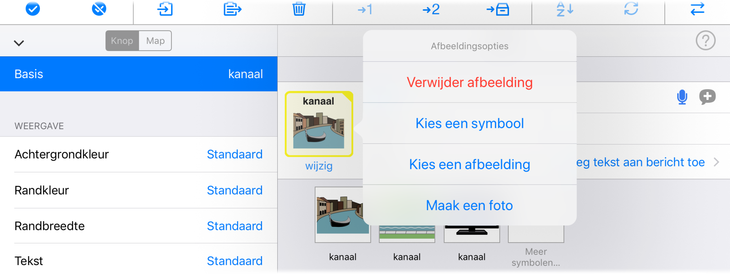 Lijst met manieren om de afbeelding van de knop te wijzigen