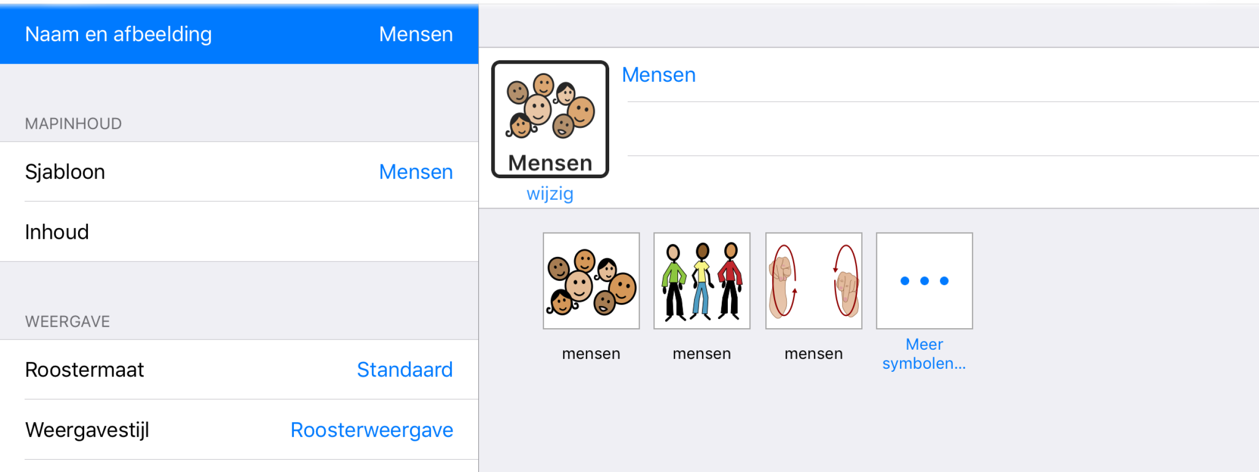 Het onderdeel Naam en Afbeelding.