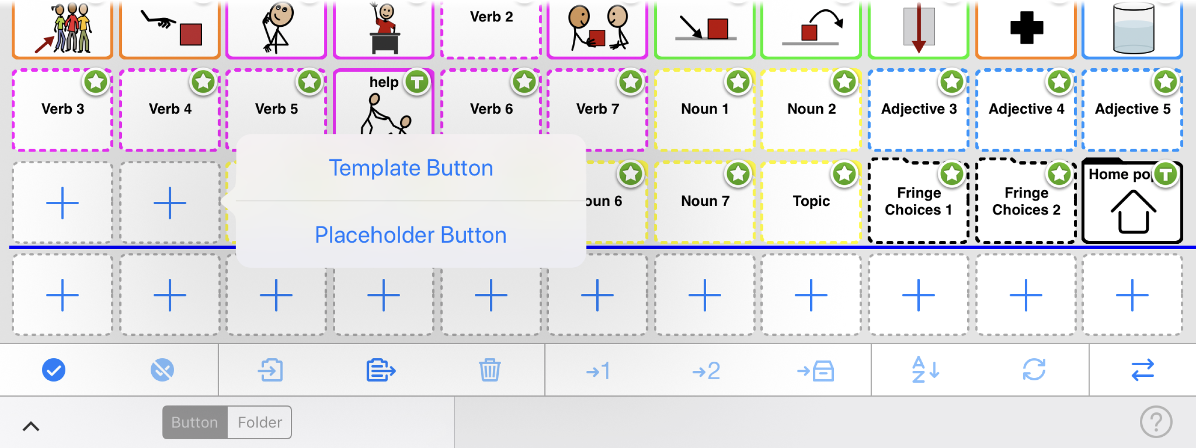 Template and Placeholder option