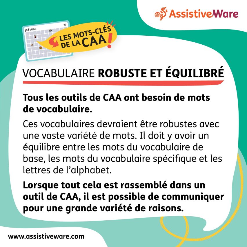 Vocabulaire robuste et équilibré