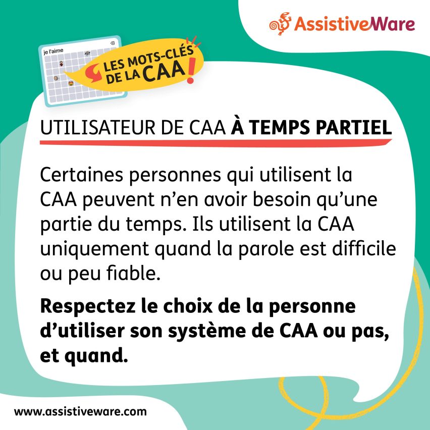 Utilisateur de CAA à temps partiel