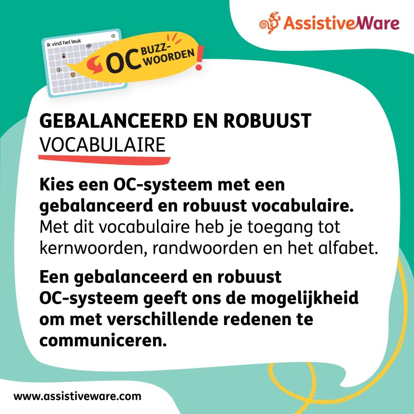 Uitgebalanceerd en robuust vocabulaire