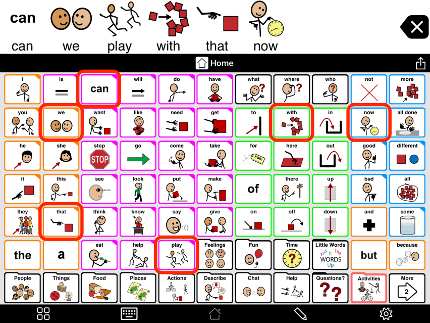 7X11 grid example AAC pictogram Proloquo2Go
