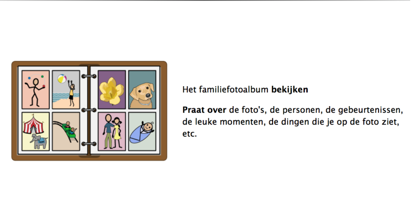 Het familiefotoalbum bekijken