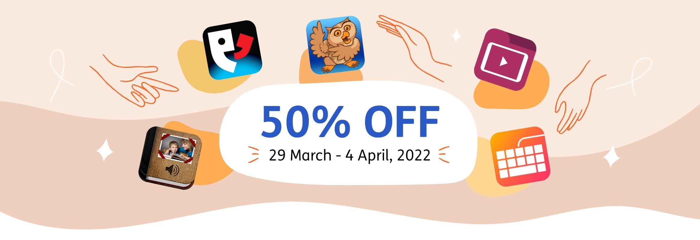 50% off AAC apps 29 March - 04 April 2022