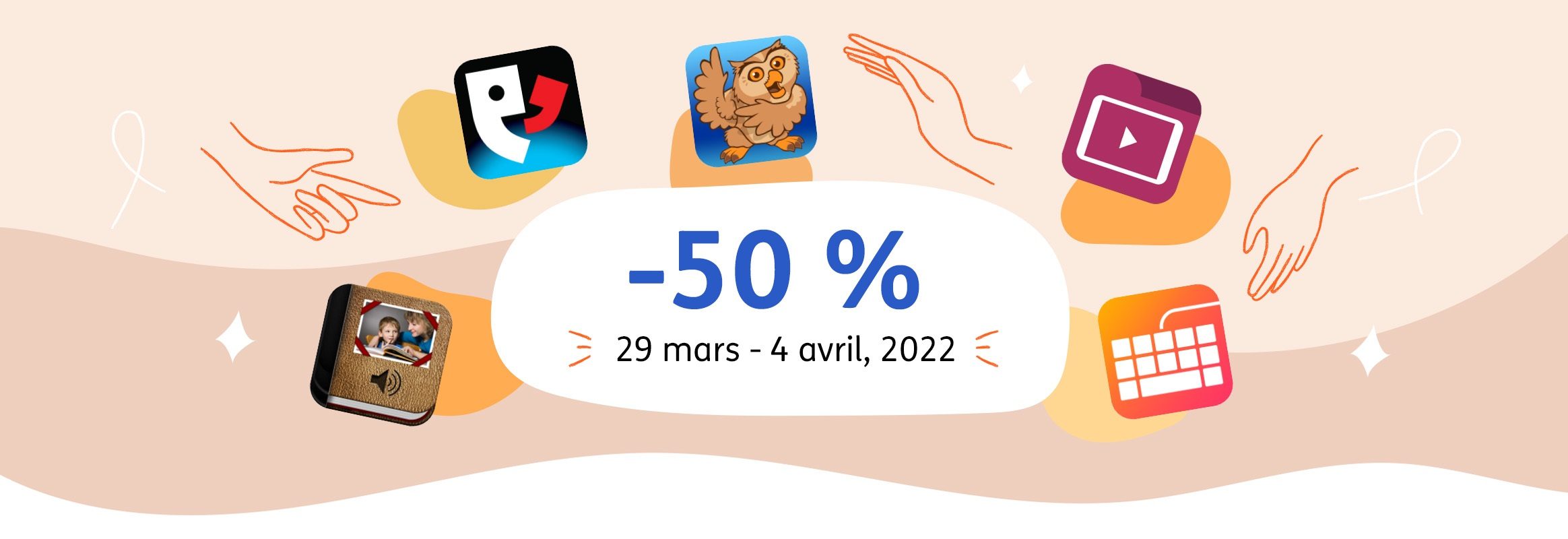 La réduction de 50 % sera en vigueur dans le monde entier du mardi 29 mars au 4 avril.