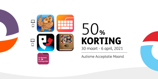 Kleur oneindigheidssymbolen met AssitiveWare apps