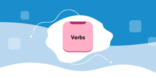 Visual of a folder with the word "Verbs" written on it