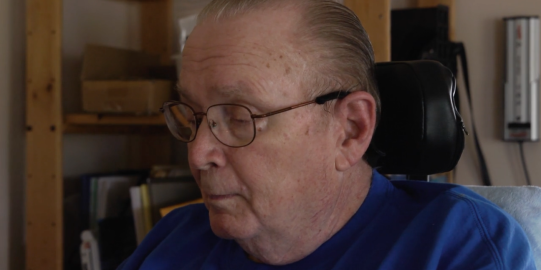 Elderly man sitting