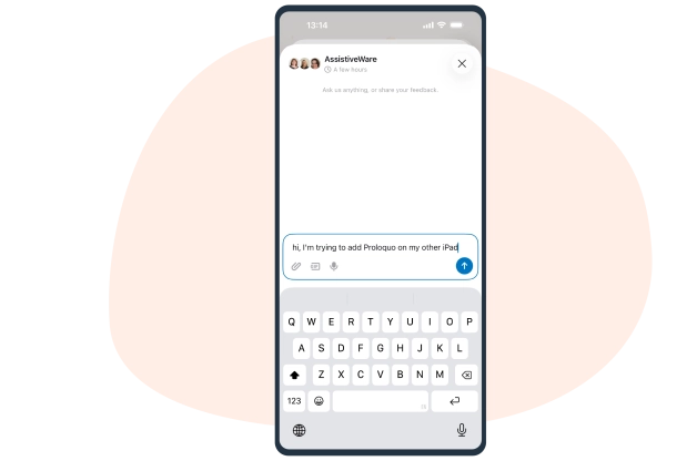 Proloquo Coach Support screen